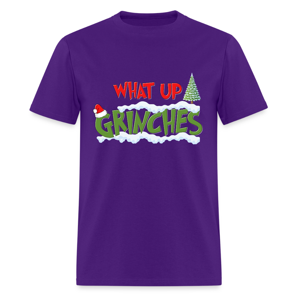 Christmas Gifts, What Up Grinches Shirt, Holiday Party, Funny Christmas Shirt, Family Christmas Shirts, Funny Holiday - purple