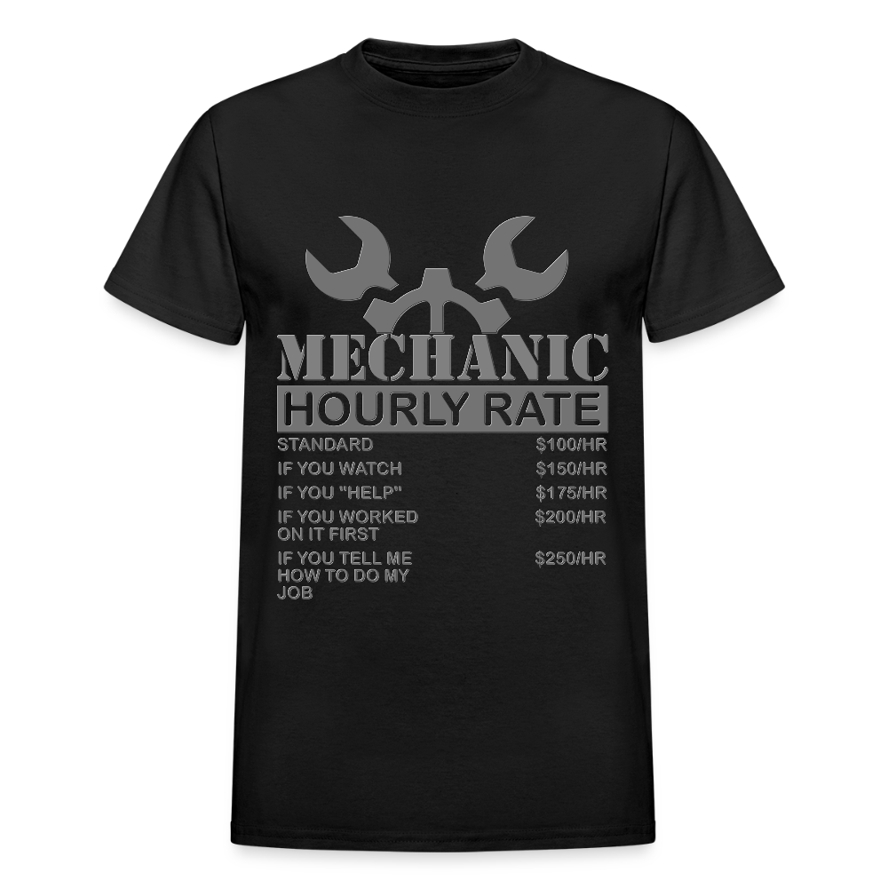 Mechanic Gift, Mechanic Hourly Rate Shirt, Gifts for Mechanics, Mechanic T-Shirt, Car Mechanic, Funny Mechanic Hourly Rate, Mechanic Tee - black