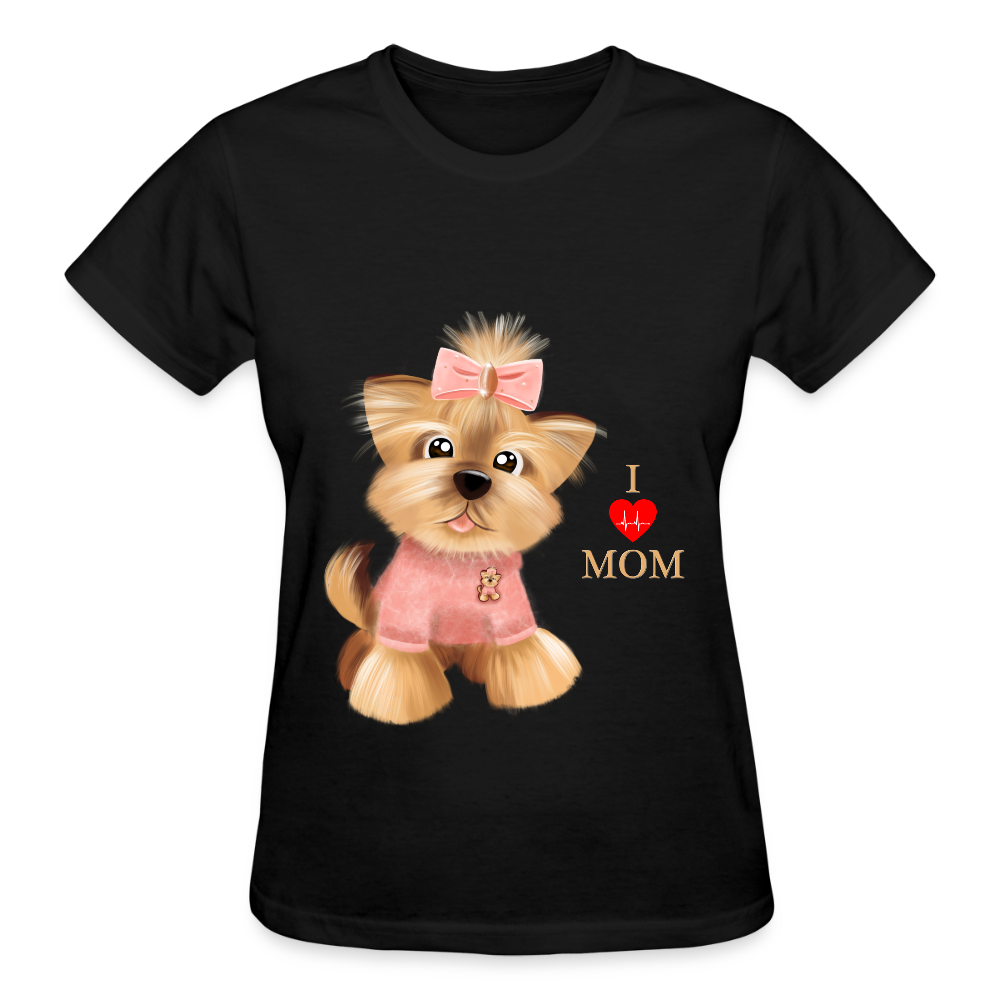 Dog Lover Shirt, Dog Mama Shirt, I Love Mom Dog Shirt, Funny Dog Lover Shirt, Cute Dog Shirt, Dog Dad Shirt, Dog Mom Shirt, Gift For Her - black