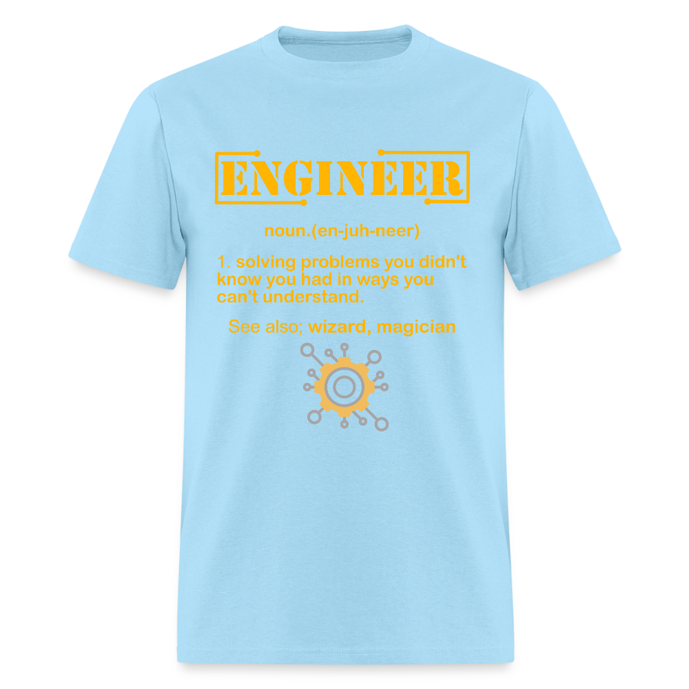 Engineer Definition Shirt, Dictionary Shirt, Funny Cool Shirt, Student Engineering Shirt, Engineer Lover Shirt, Mechanic Gift Idea, Birthday Gift - powder blue