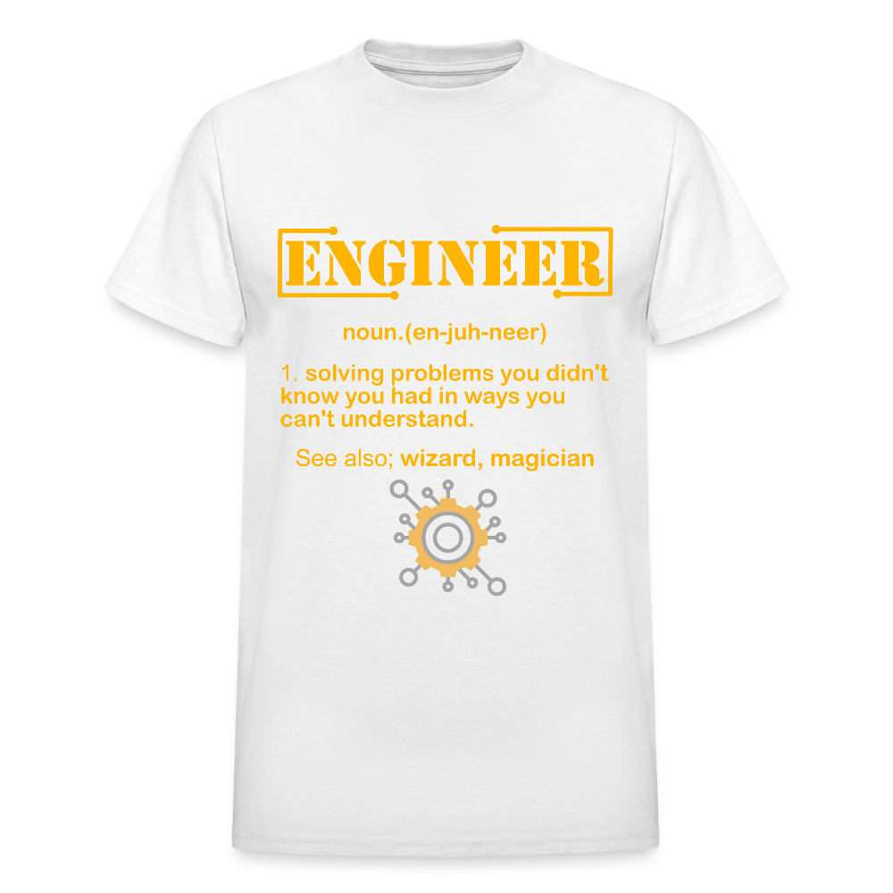 Engineer Definition Shirt, Dictionary Shirt, Funny Cool Shirt, Student Engineering Shirt, Engineer Lover Shirt, Mechanic Gift Idea, Birthday Gift - white