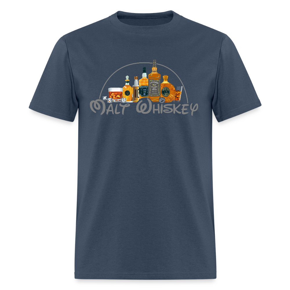 Funny Dad Shirt, Malt Whiskey Shirt, Whiskey Dad Shirt, Disney Alcohol Bar Shirt, Birthday Gift For Him Her, Fathers Day Gifts -  blue dusk