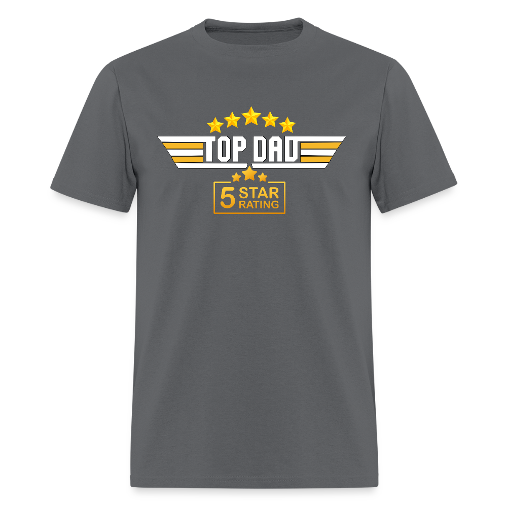 Gift For Husband, Gift For Dad, Fathers Day Gift, Top Dad Shirt, Top Dad T-Shirt, Funny Dad Shirt, Best Dad Shirt, Fathers Day Gift Idea - charcoal