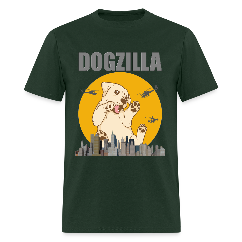 Dogzilla Shirt, Dog Lover Shirt, Funny Dog Lover Shirt, Dog Shirt, Helicopter, Big Apple City, Dog Dad Shirt, Dog Mom Shirt - forest green