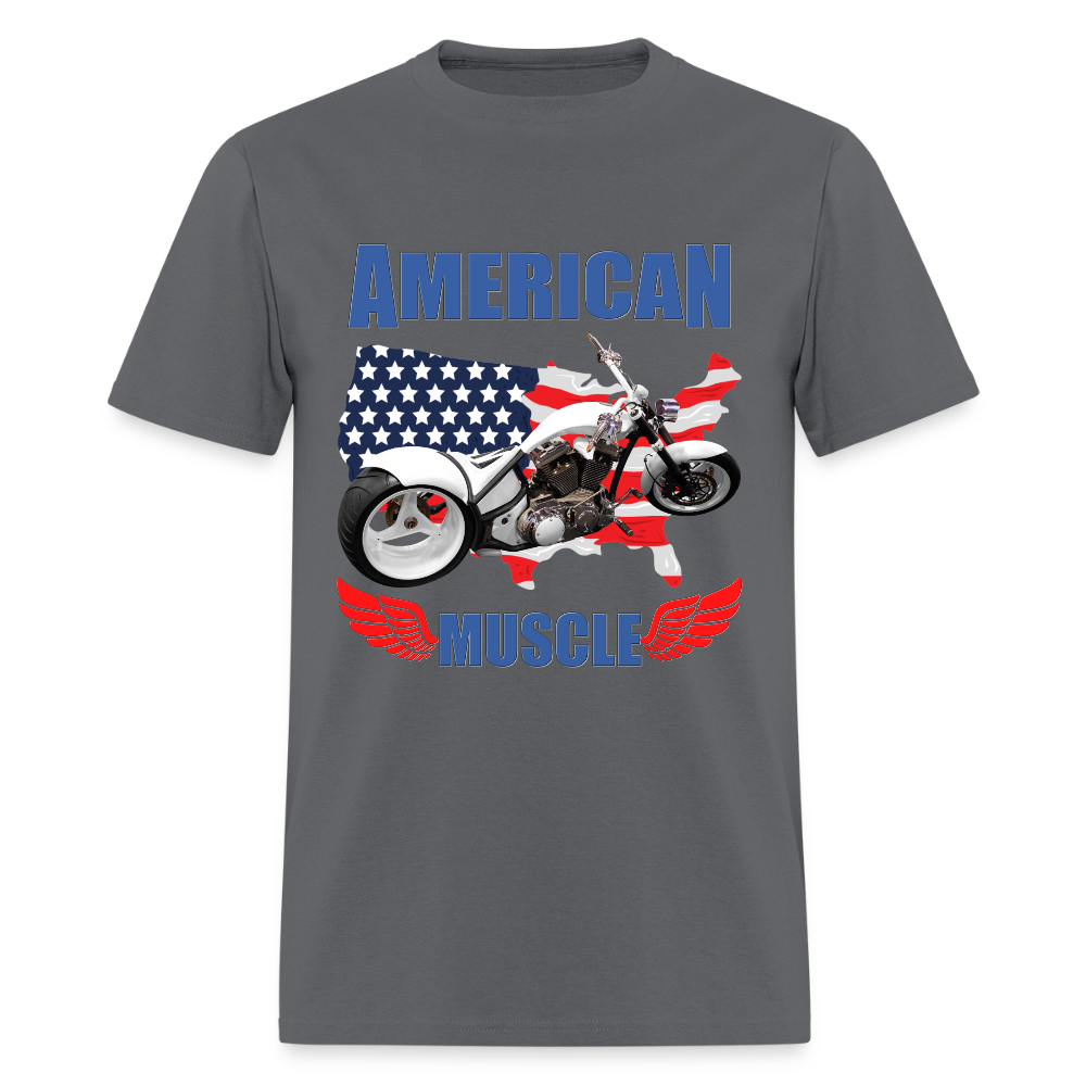 American Muscle Shirt, Motorcycle Shirt, Biker Shirt, Motorcycle Gift, Motorcycle Tshirt, Motorcycle Shirts, Motorcycle T Shirt, Biker Shirts - charcoal