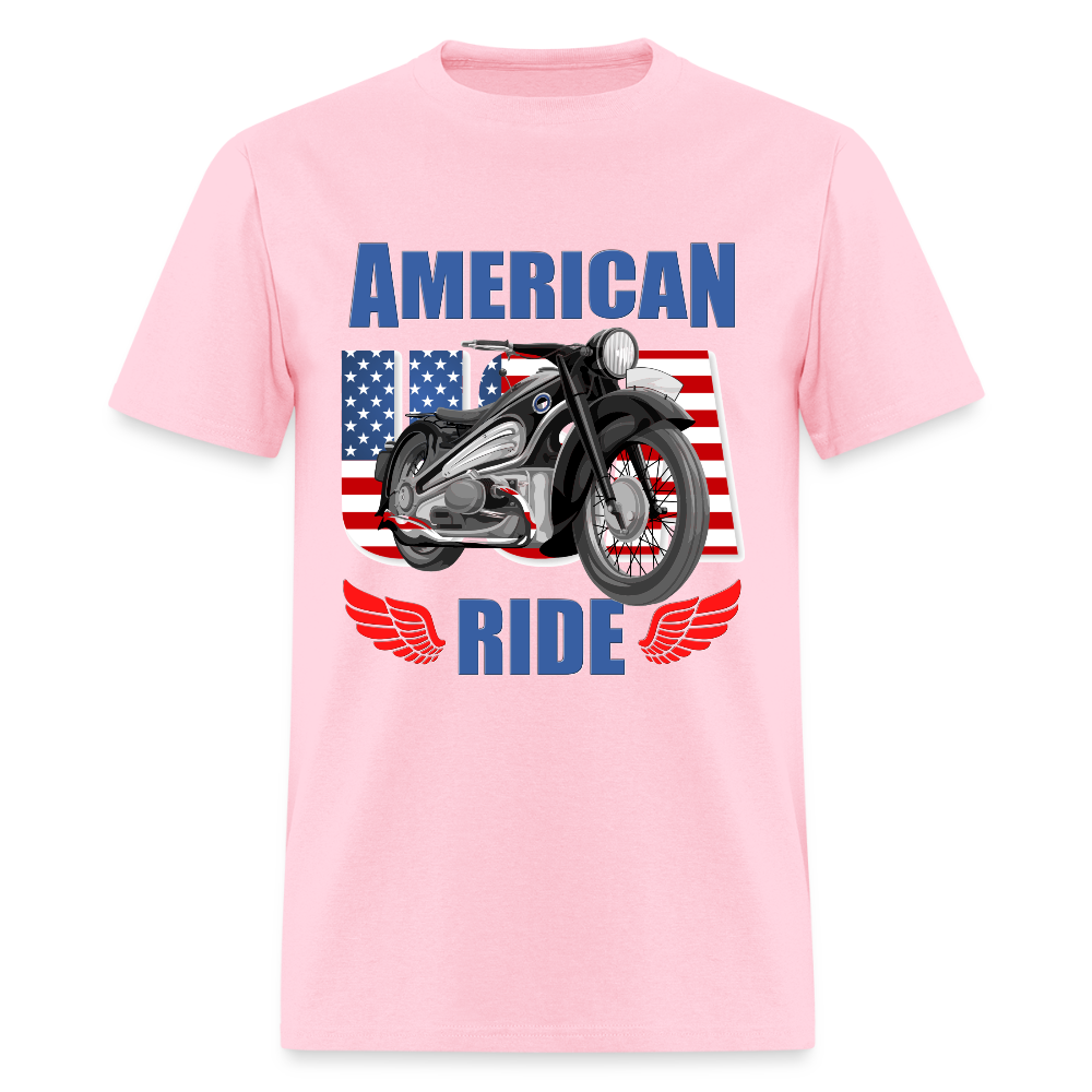 Motorcycle Gift, American Ride Shirt, Motorcycle Shirt, Biker Shirt, Motorcycle Tshirt, Motorcycle Shirts, Motorcycle T Shirt, Biker Shirts - pink