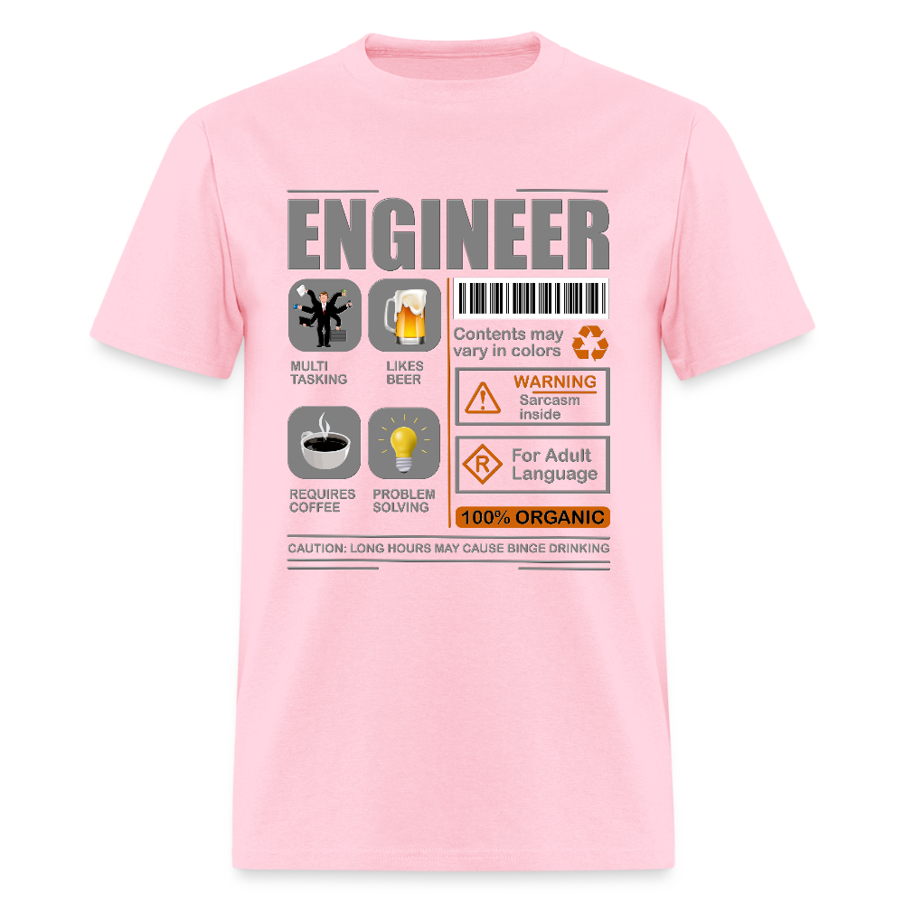 Engineering Shirt, Engineering Gift, Funny Cool Shirt, Student Engineering Shirt, Engineer Lover Shirt, Mechanic Gift Idea T-Shirt - pink