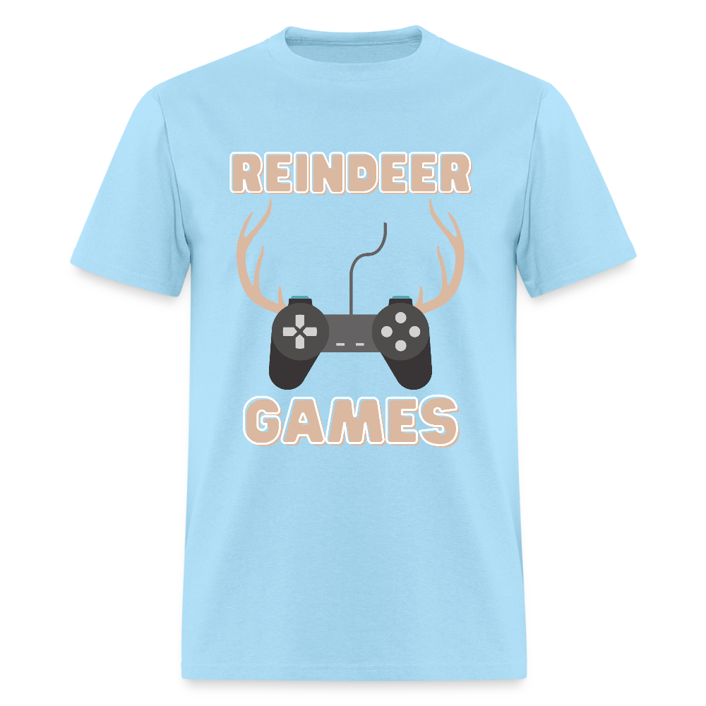 Reindeer Games Shirt, Christmas Gifts, Holiday Party, Funny Christmas Shirt, Family Christmas Shirts, Funny Holiday, Christmas Game Tee, This Guy Christmas Shirt - powder blue