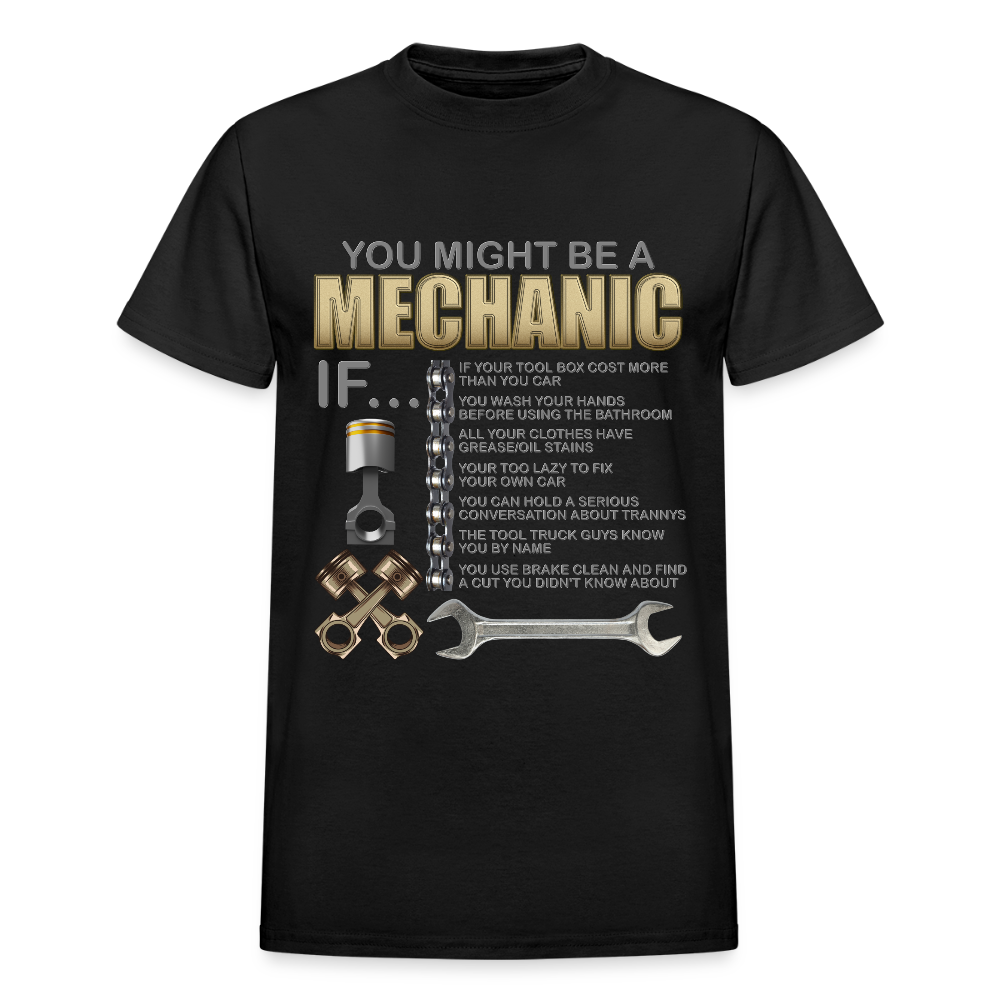 Mechanic Gift, Mechanic Shirt, You Might Be A Mechanic, Diesel Mechanic, Gift For Mechanic, Car Mechanic, Car Guy Shirt, Funny Dad Shirt - black
