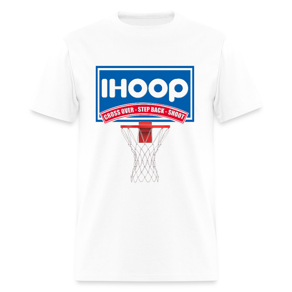 Basketball Shirt, Basketball Shirt SVG, IHOOP, Cross Over, Step Back, Shoot, Basketball Player, Basketball Mom, Basketball Dad, Basketball Clipart, Basketball PNG, IHO - white