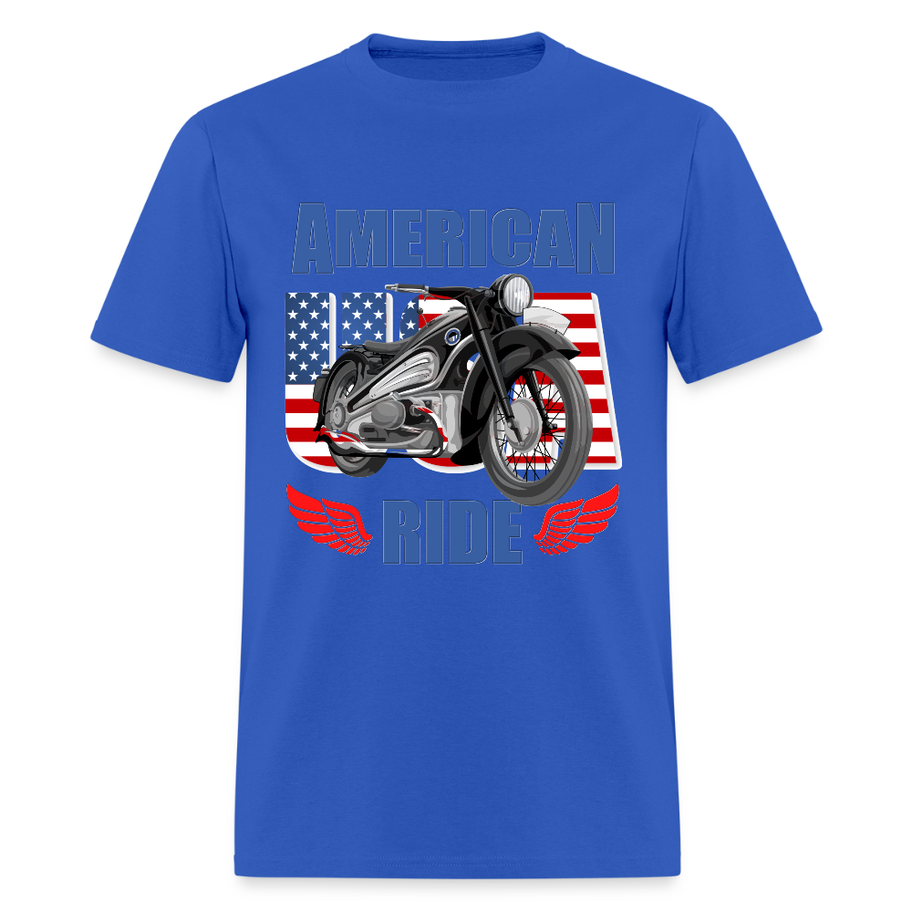 Motorcycle Gift, American Ride Shirt, Motorcycle Shirt, Biker Shirt, Motorcycle Tshirt, Motorcycle Shirts, Motorcycle T Shirt, Biker Shirts - royal blue
