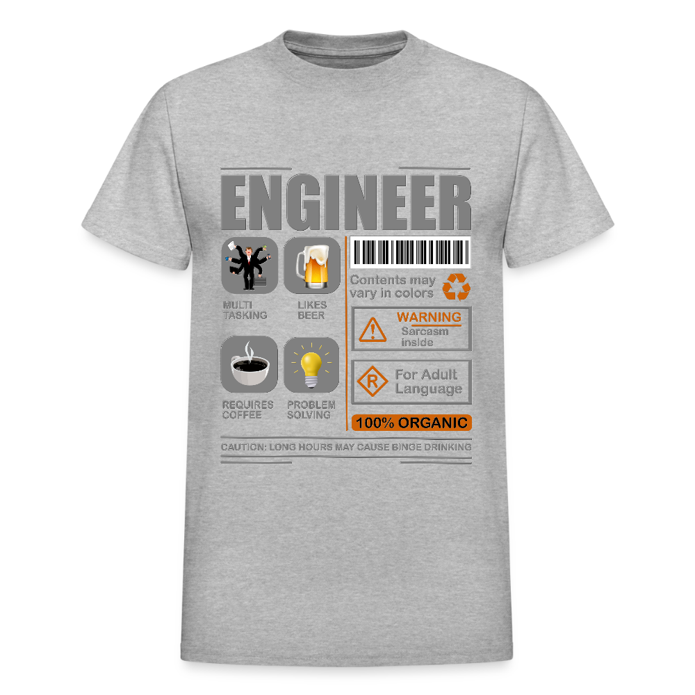 Engineering Shirt, Engineering Gift, Funny Cool Shirt, Student Engineering Shirt, Engineer Lover Shirt, Mechanic Gift Idea T-Shirt - heather gray