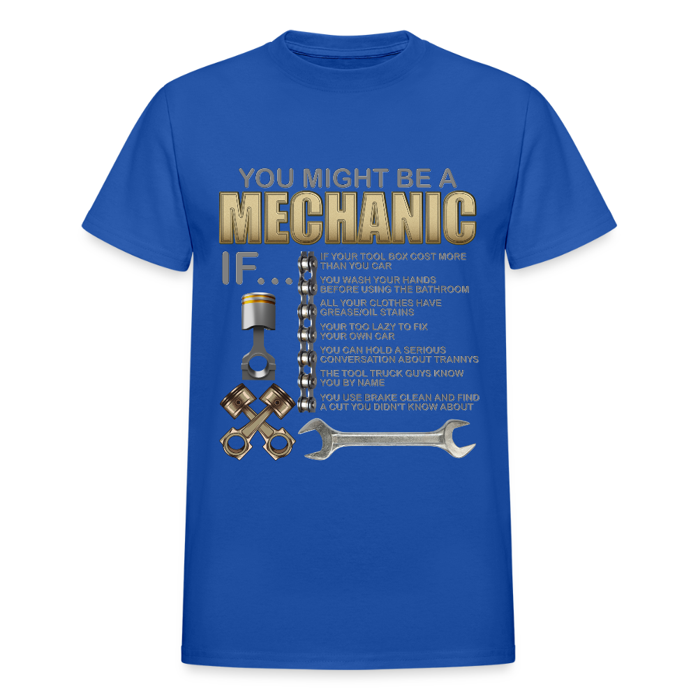 Mechanic Gift, Mechanic Shirt, You Might Be A Mechanic, Diesel Mechanic, Gift For Mechanic, Car Mechanic, Car Guy Shirt, Funny Dad Shirt - royal blue