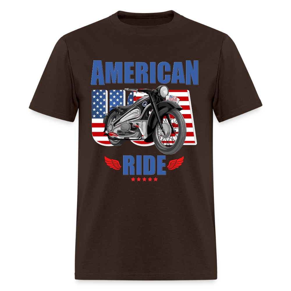American Ride Shirt, Motorcycle Shirt, Biker Shirt, Motorcycle Gift, Motorcycle Tshirt, Motorcycle Shirts, Motorcycle T Shirt, Biker Shirts - brown