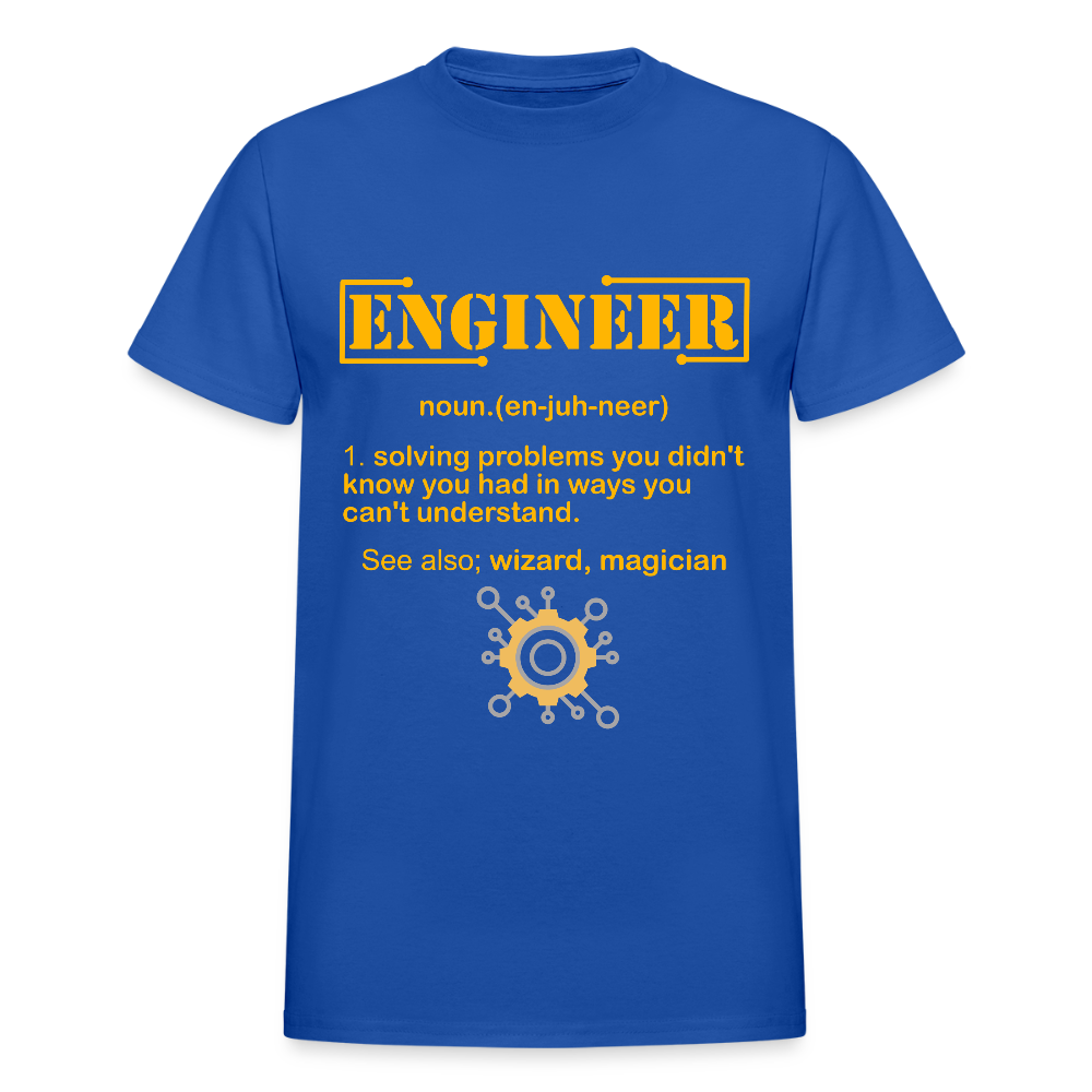 Engineer Definition Shirt, Dictionary Shirt, Funny Cool Shirt, Student Engineering Shirt, Engineer Lover Shirt, Mechanic Gift Idea, Birthday Gift - royal blue