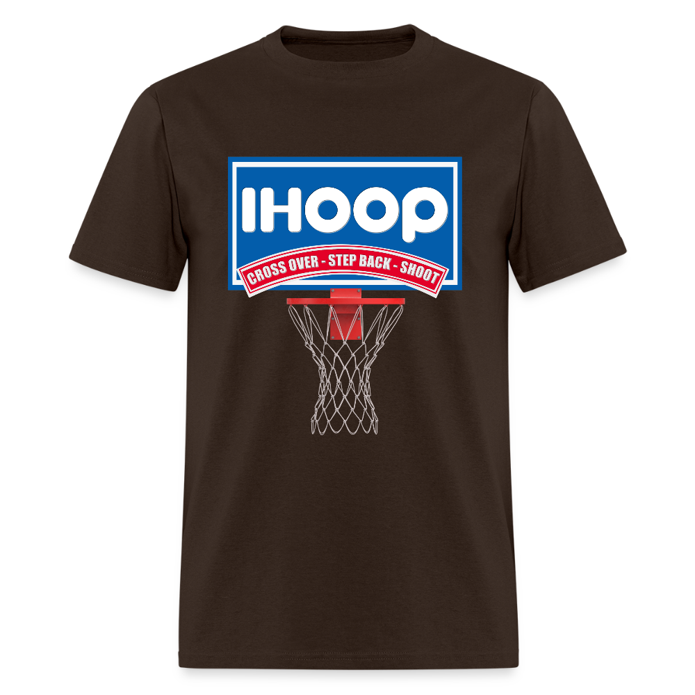 Basketball Shirt, Basketball Shirt SVG, IHOOP, Cross Over, Step Back, Shoot, Basketball Player, Basketball Mom, Basketball Dad, Basketball Clipart, Basketball PNG, IHO - brown