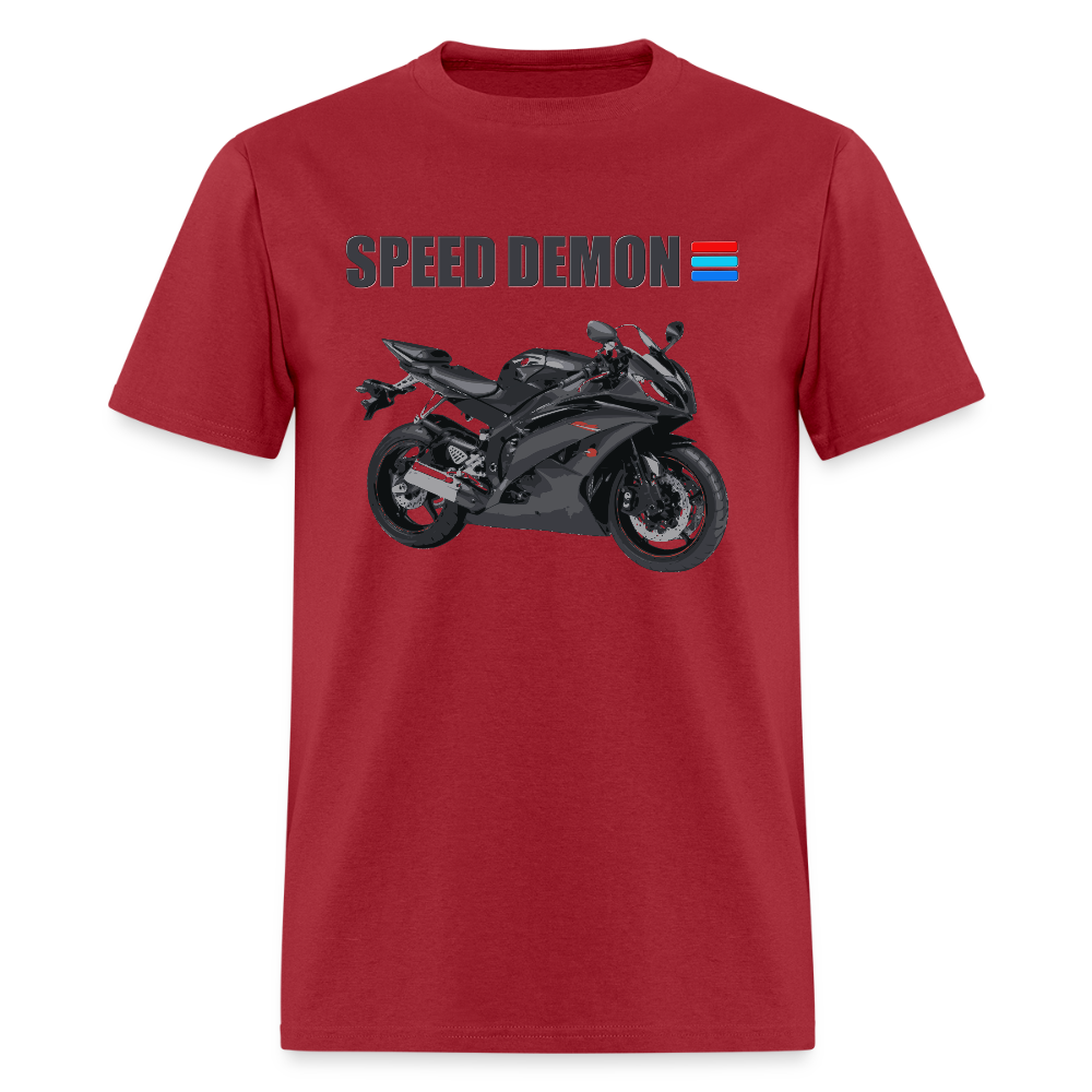 Motorcycle Shirt, Biker Shirt, Motorcycle Gift, Speed Demon Shirt, Motorcycle Tshirt, Motorcycle T Shirt, Racing Shirt, Sports Bike Shirt, - dark red