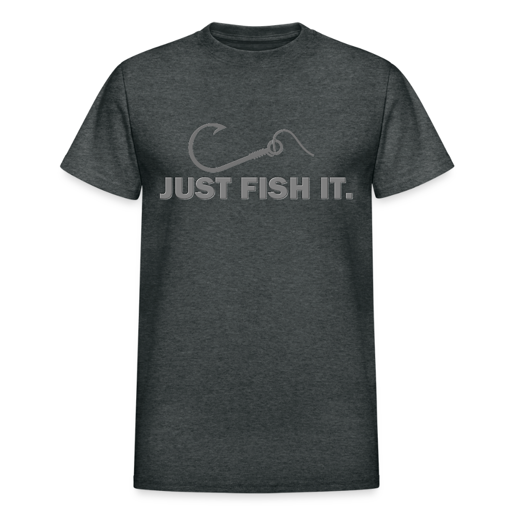 Funny Fishing Shirt, Just Fish It Shirt, Gift For Fisherman, Fishing Shirt, Fishing Gifts, Gift For Dad, Fisherman T shirt - deep heather
