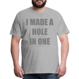 I Made a Hole In One Shirt, Hole In One, Golf Shirt, Gift For Him, Gift For Dad, Gift For Her, Birthday Golf Gift, Gifts For Friends, Gift For Husband, Golf Gift For Men - heather gray