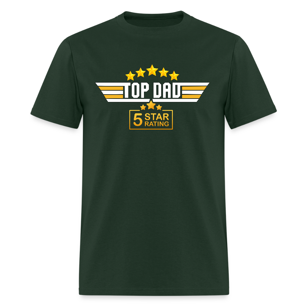 Gift For Husband, Gift For Dad, Fathers Day Gift, Top Dad Shirt, Top Dad T-Shirt, Funny Dad Shirt, Best Dad Shirt, Fathers Day Gift Idea - forest green