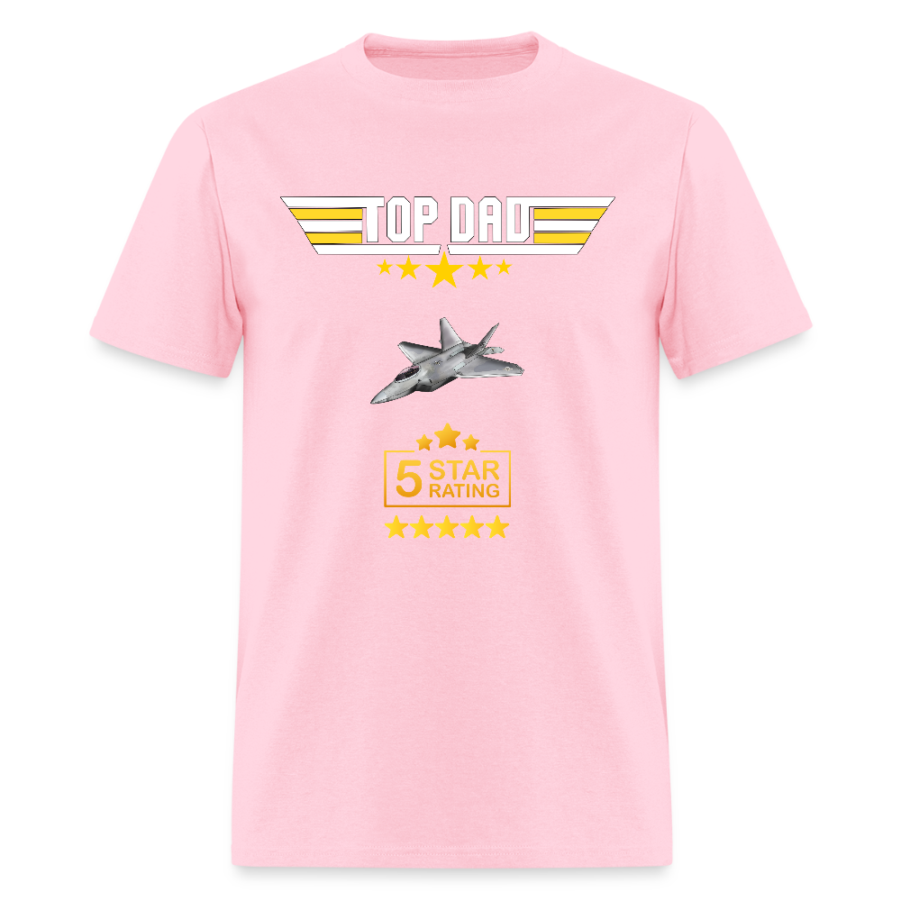 Fathers Day Gift, Gift For Dad, Top Dad Shirt, Top Dad T-Shirt, Funny Dad Shirt, Gift For Husband, Five 5 Star Dad Shirt, Fathers Day Gift - pink