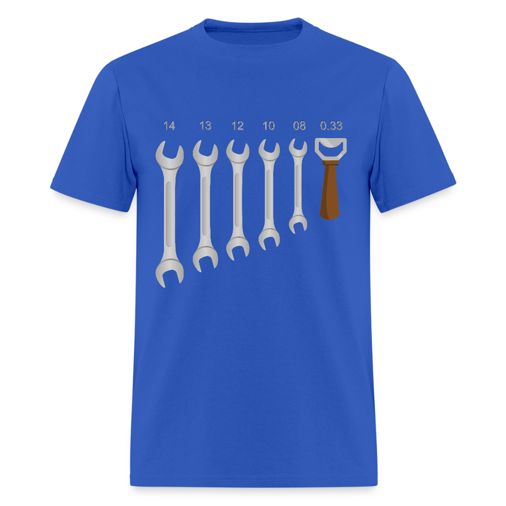 Mechanic Shirt, Wrench Shirt, Handyman Gift, Sarcastic Shirt, Tools Shirt, Dad Gift, Engineer Gift, Car Shirt, Bottle Opener Shirt, Gifts For Him, - royal blue