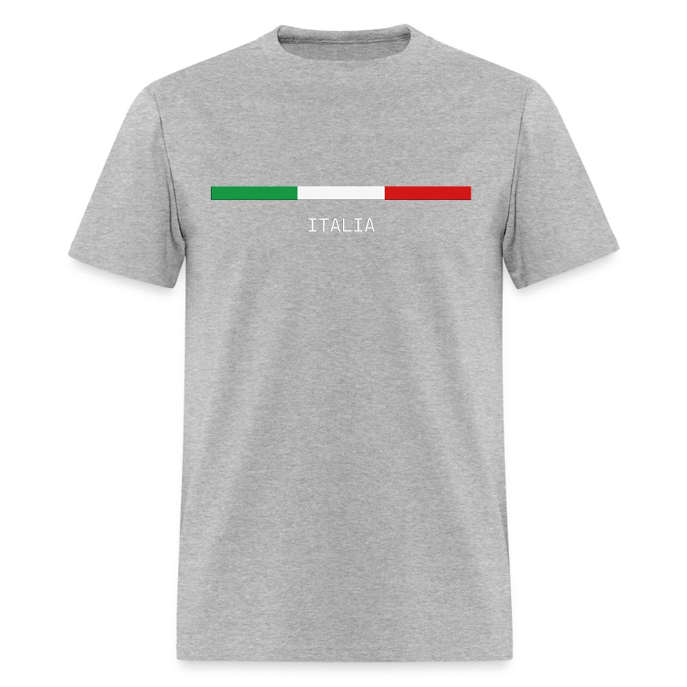 Italia T-Shirt, Italian Flag shirt, Italian Gift Idea, Italy T-shirt, Great Gift for Dad, Birthday Gift idea, Father Day Gift, Mothers Day Gift, Gift For Him, Gift For Her, Italy Gift Idea - heather gray
