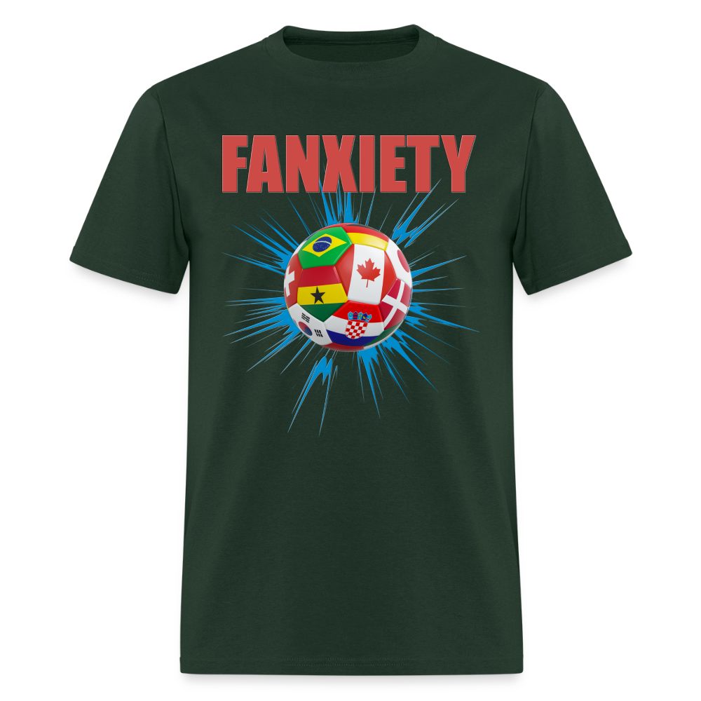 Fanxiety Shirt, Faniety, Soccer Fan Shirt, North American World Cup, World Cup 2026, Soccer Shirt, World Cup, Football Shirt, 2026 World Cup Shirt, Game Day Shirt, World Cup Trophy - forest green