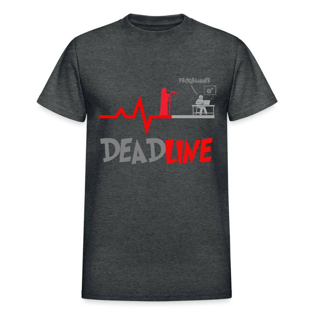 Deadline Programmer Shirt, Coder Shirt, Coding T Shirt, Funny Shirt, Grim Reaper Shirt, Computer Shirt, Developer t shirt - deep heather