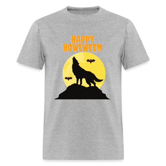 Happy Howlween, Happy Halloween, Monster, Trick Or Treat, Halloween, Spooky, Scary, Skull, Men's Premium T-Shirt - heather gray