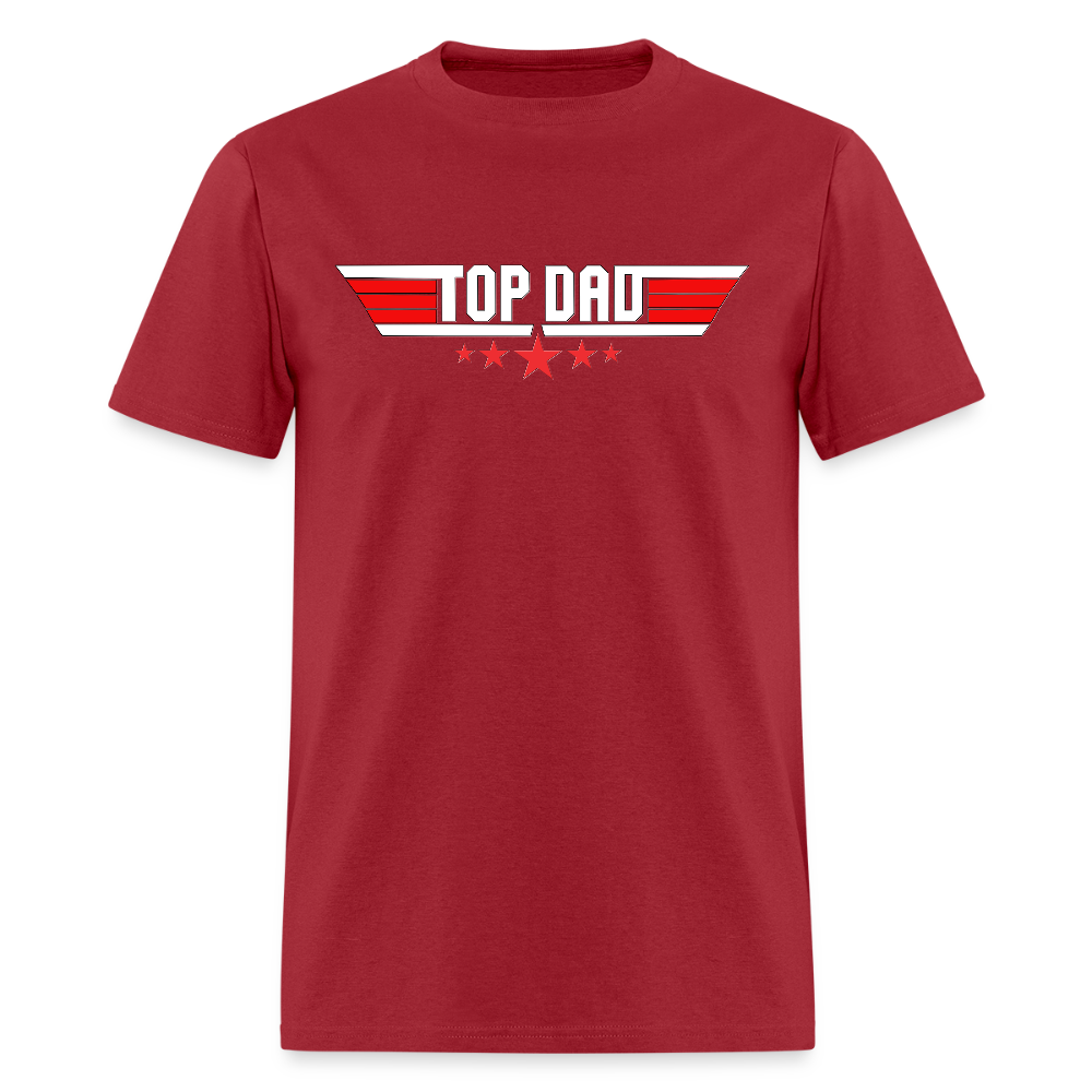 Top Dad Shirt, Top Dad T-Shirt, Fathers Day Gift, Gift For Dad, Funny Dad Shirt, Gift For Husband, Best Dad Shirt, Fathers Day Gift Idea - dark red