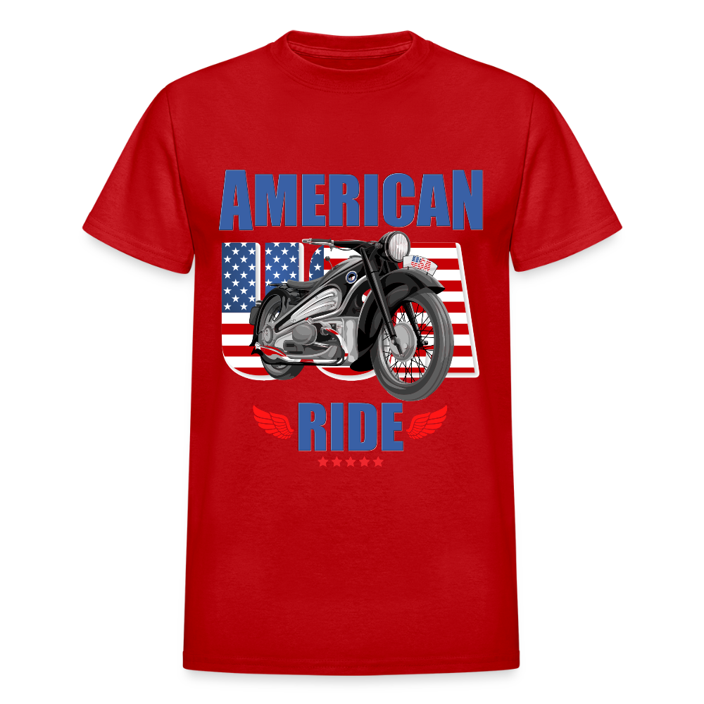American Ride Shirt, Motorcycle Shirt, Biker Shirt, Motorcycle Gift, Motorcycle Tshirt, Motorcycle Shirts, Motorcycle T Shirt, Biker Shirts - red