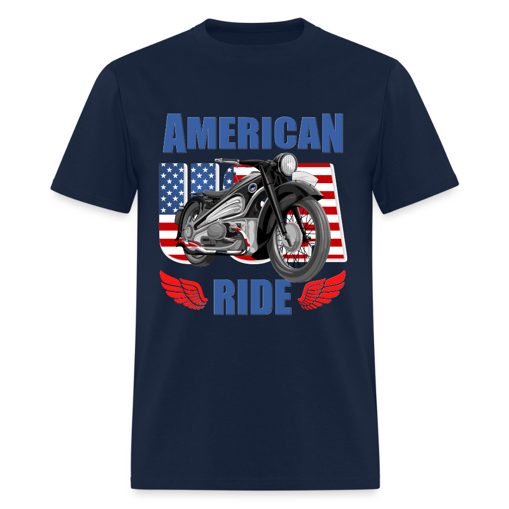 Motorcycle Gift, American Ride Shirt, Motorcycle Shirt, Biker Shirt, Motorcycle Tshirt, Motorcycle Shirts, Motorcycle T Shirt, Biker Shirts - navy