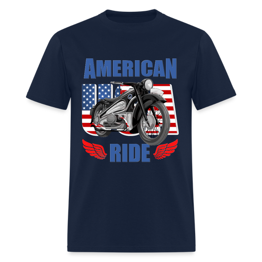 Motorcycle Gift, American Ride Shirt, Motorcycle Shirt, Biker Shirt, Motorcycle Tshirt, Motorcycle Shirts, Motorcycle T Shirt, Biker Shirts - navy