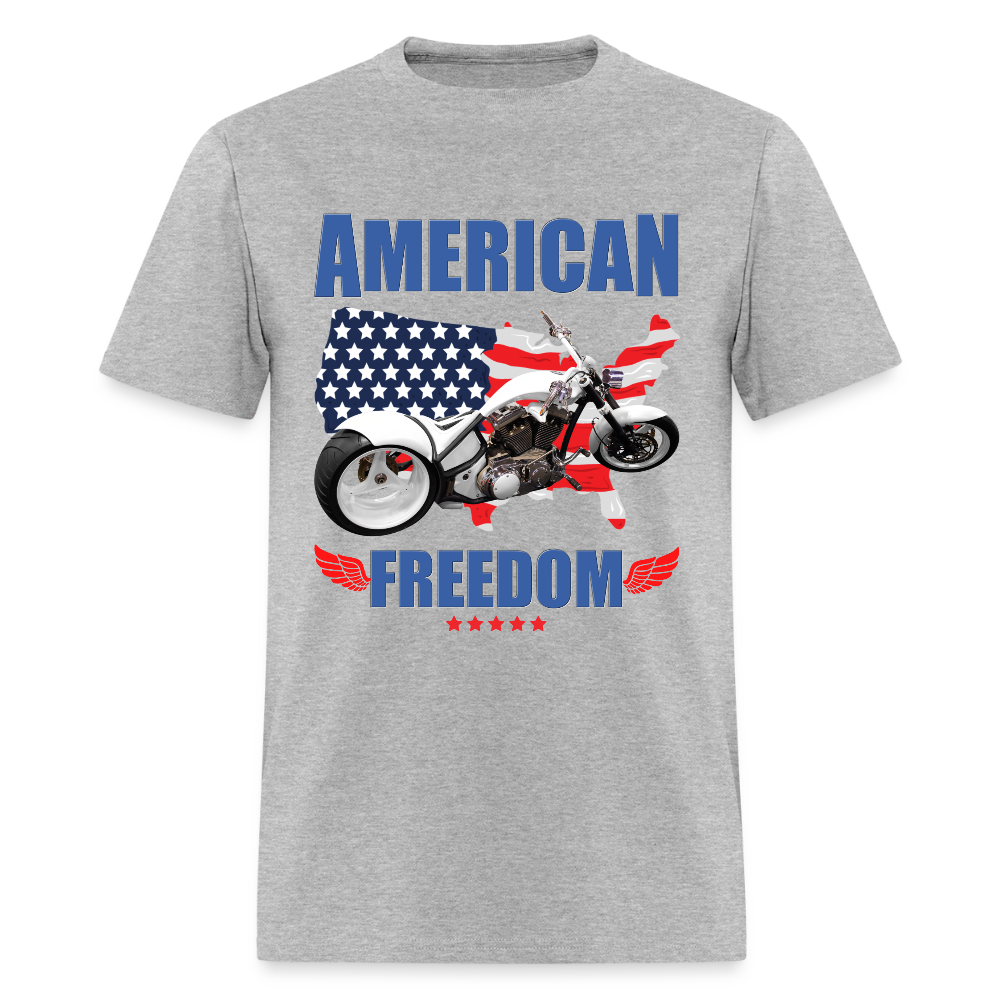 American Freedom Shirt, Motorcycle Shirt, Biker Shirt, Motorcycle Gift, Motorcycle Tshirt, Motorcycle Shirts, Motorcycle T Shirt, Biker Shirt - heather gray