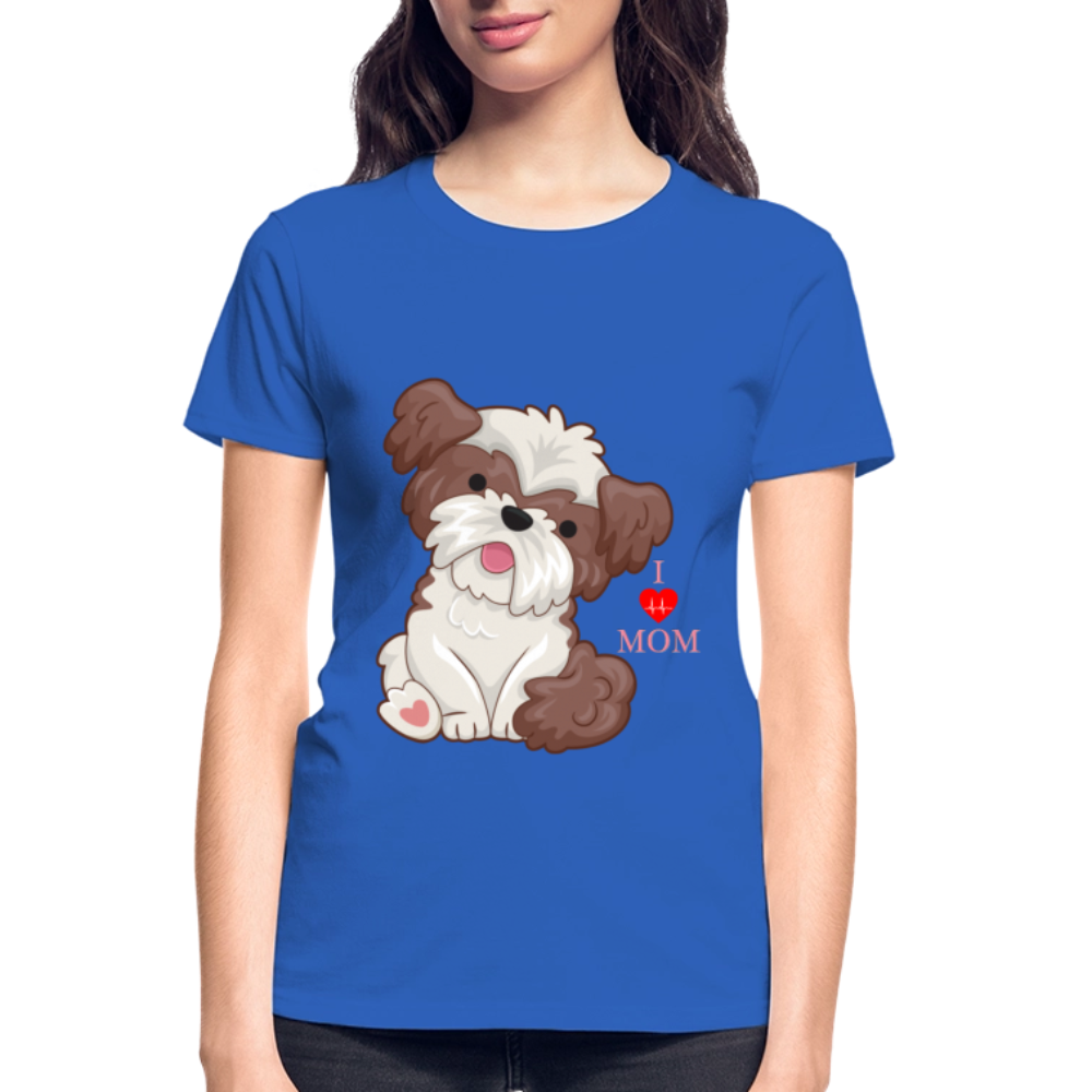 Dog Lover Shirt, Dog Mama Shirt, I Love Mom Dog Shirt, Funny Dog Lover Shirt, Cute Dog Shirt, Dog Dad Shirt, Dog Mom Shirt, Gift For Her - royal blue