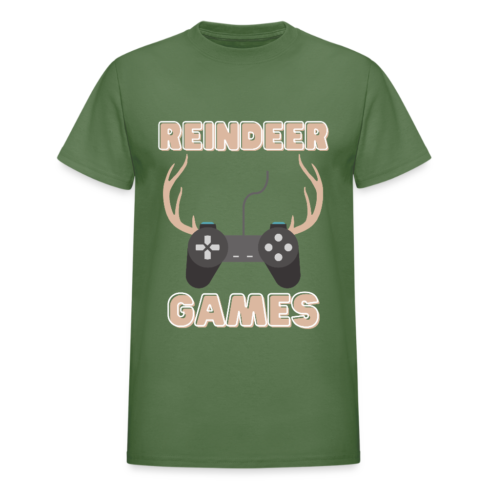 Reindeer Games Shirt, Christmas Gifts, Holiday Party, Funny Christmas Shirt, Family Christmas Shirts, Funny Holiday, Christmas Game Tee, This Guy Christmas Shirt - military green