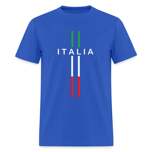 Italia Style Shirt, Italia T-Shirt, Italian Flag shirt, Italian Gift Idea, Italy T-shirt, Great Gift for Dad, Birthday Gift idea, Father Day Gift, Mothers Day Gift, Gift For Him, Gift For Her, Italy Gift Idea - royal blue