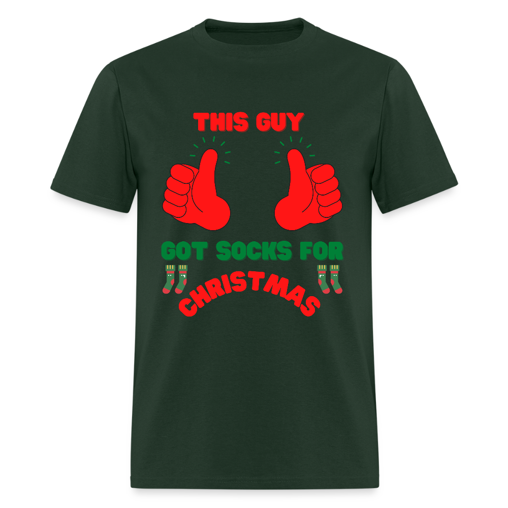 This Guy Got Socks For Christmas Shirt, Christmas Gifts, Holiday Party, Funny Christmas Shirt, Family Christmas Shirts, Funny Holiday, Christmas Socks Tee, This Guy Christmas Shirt - forest green