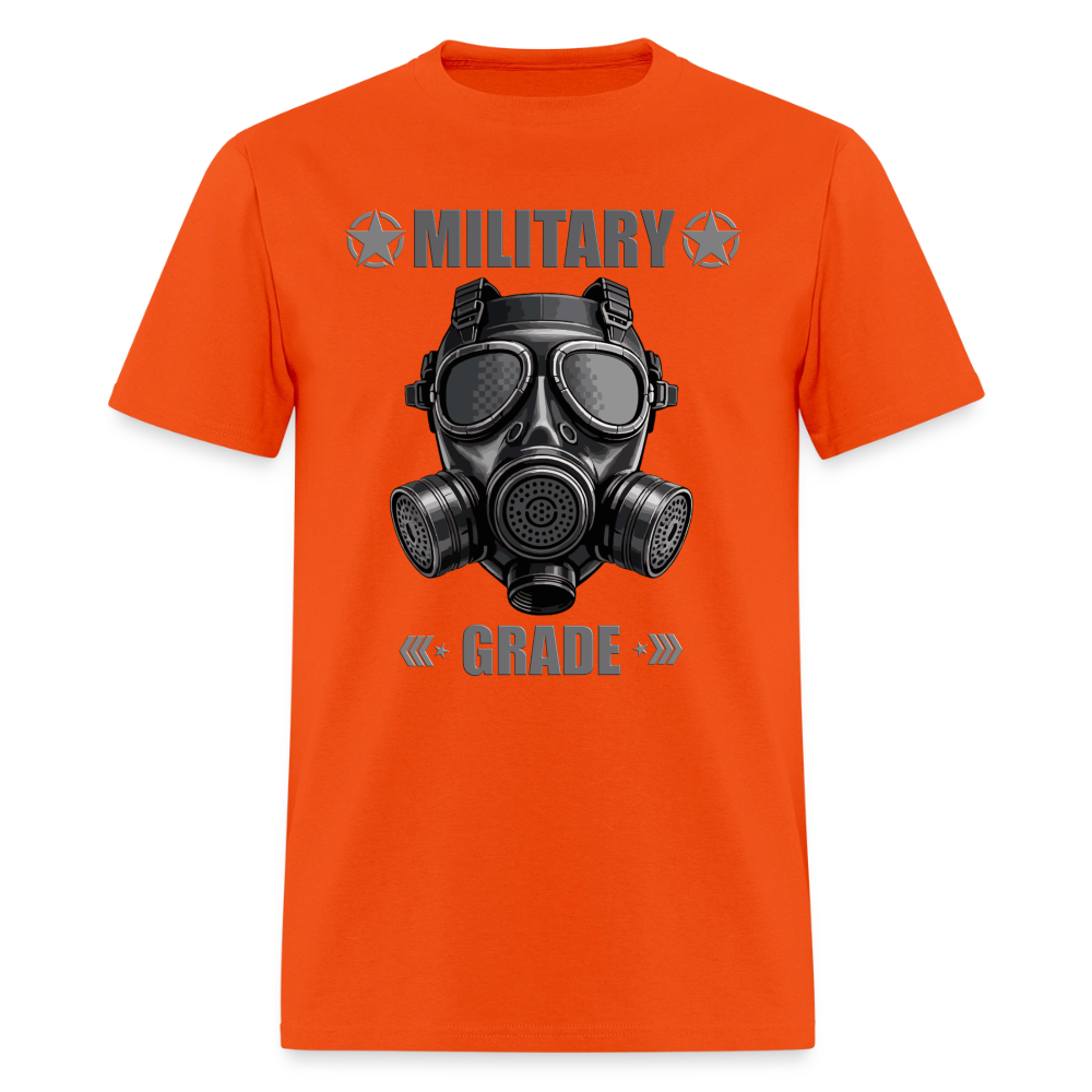Military Grade Shirt, Gas Mask Shirt, Military Mask Shirt, Gas Gas Gas Shirt, Military Shirt, Riot Shirt, Funny Military Tee, Military Saying, Military Phrase, Military Lover Gift, Military Lover, Veteran Gift - orange