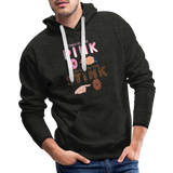 Adult Humor Shirt, The Shocker Symbol Hoodie, Inappropriate adult sexual humor, 2 in the pink, 1 in the stink, butt play anal joke, Two, One - charcoal grey