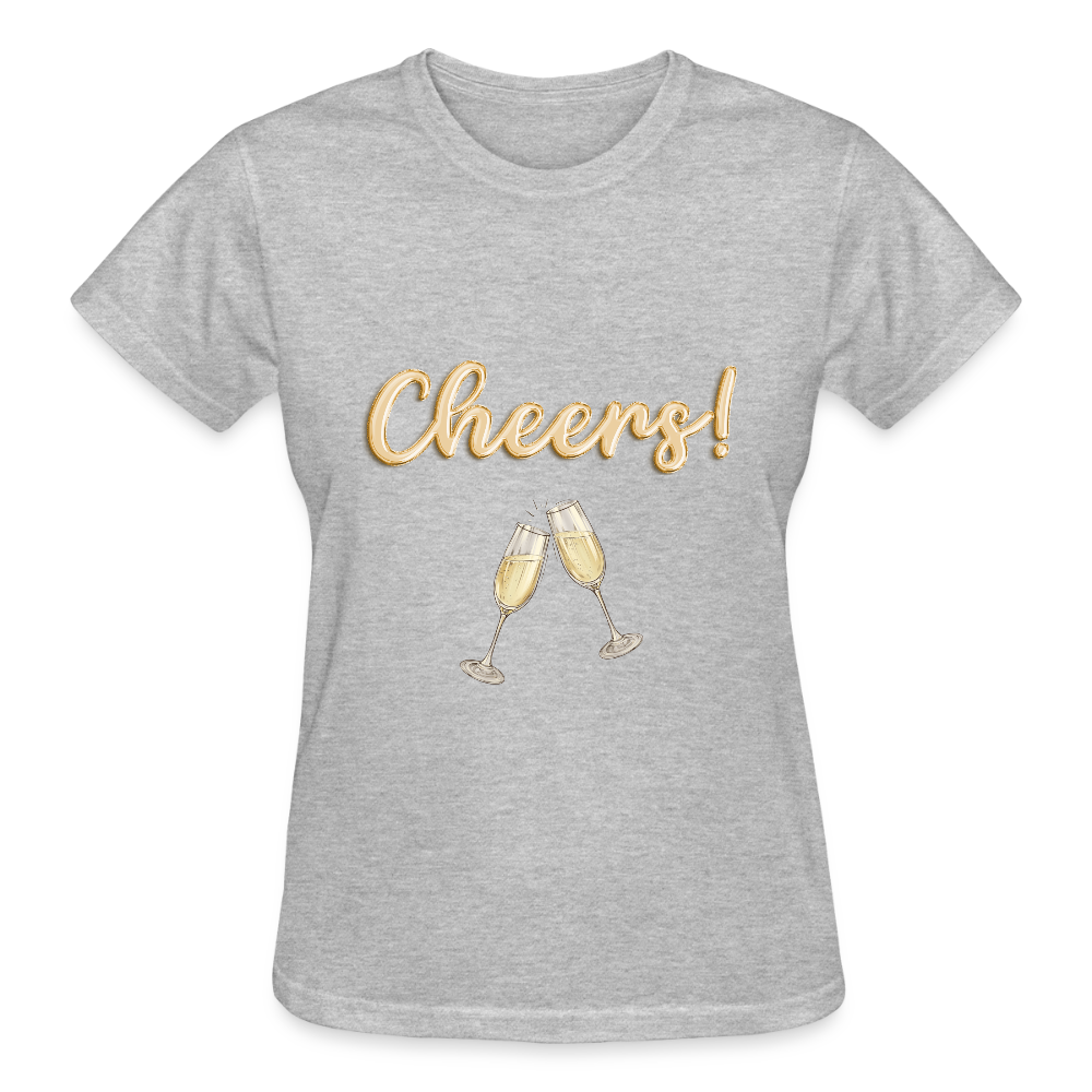 Cheers Shirt, New Years Shirt, Nye Shirt, Gold Glitter New Years Shirt, Women New Years Eve Shirt, NYE, NYE Shirt, New Year New Me Shirt - heather gray