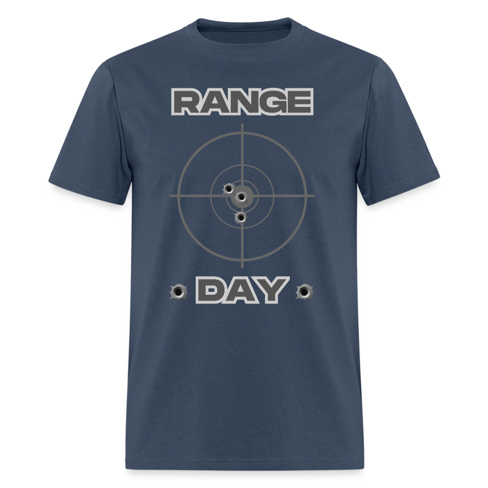 Range Day Shirt, Rifle Shirt, Gun Lover Shirt, Bullet Hole Shirt,  Gun Lover Gift,  Bullet Gun Shirt, Funny Bullet Gun, Gun Lover, Veteran Gift, Pew T-shirt. -  blue dusk