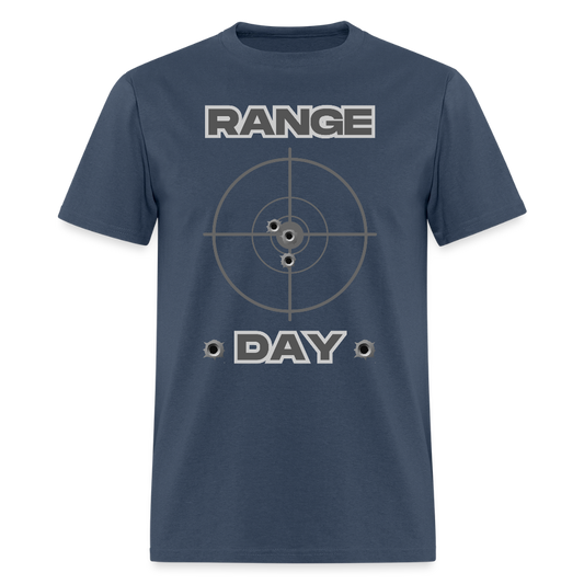 Range Day Shirt, Rifle Shirt, Gun Lover Shirt, Bullet Hole Shirt,  Gun Lover Gift,  Bullet Gun Shirt, Funny Bullet Gun, Gun Lover, Veteran Gift, Pew T-shirt. -  blue dusk