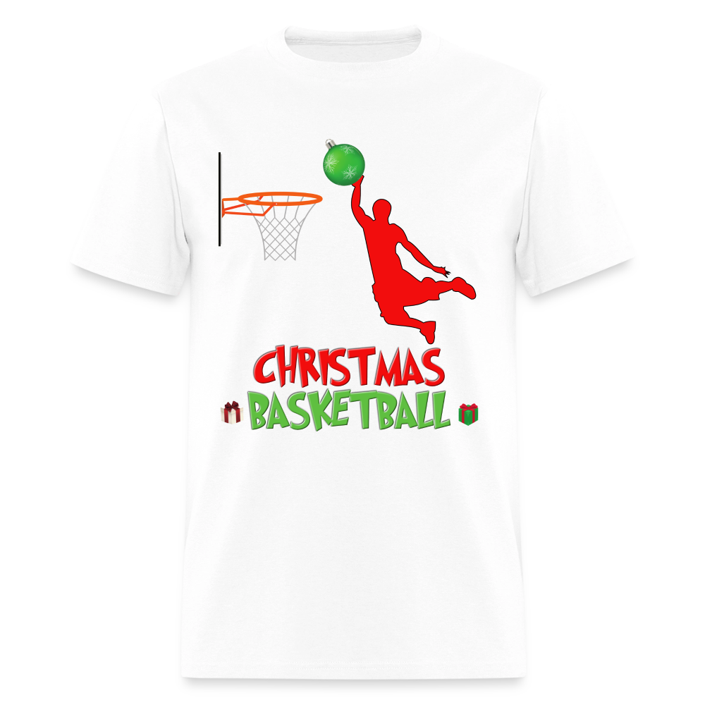 Christmas Basketball Shirt, Christmas Basketball T-Shirt, Funny Basketball Lover Shirt, Basketball Shirt, Christmas Gifts Idea Kids' Premium T-Shirt - white