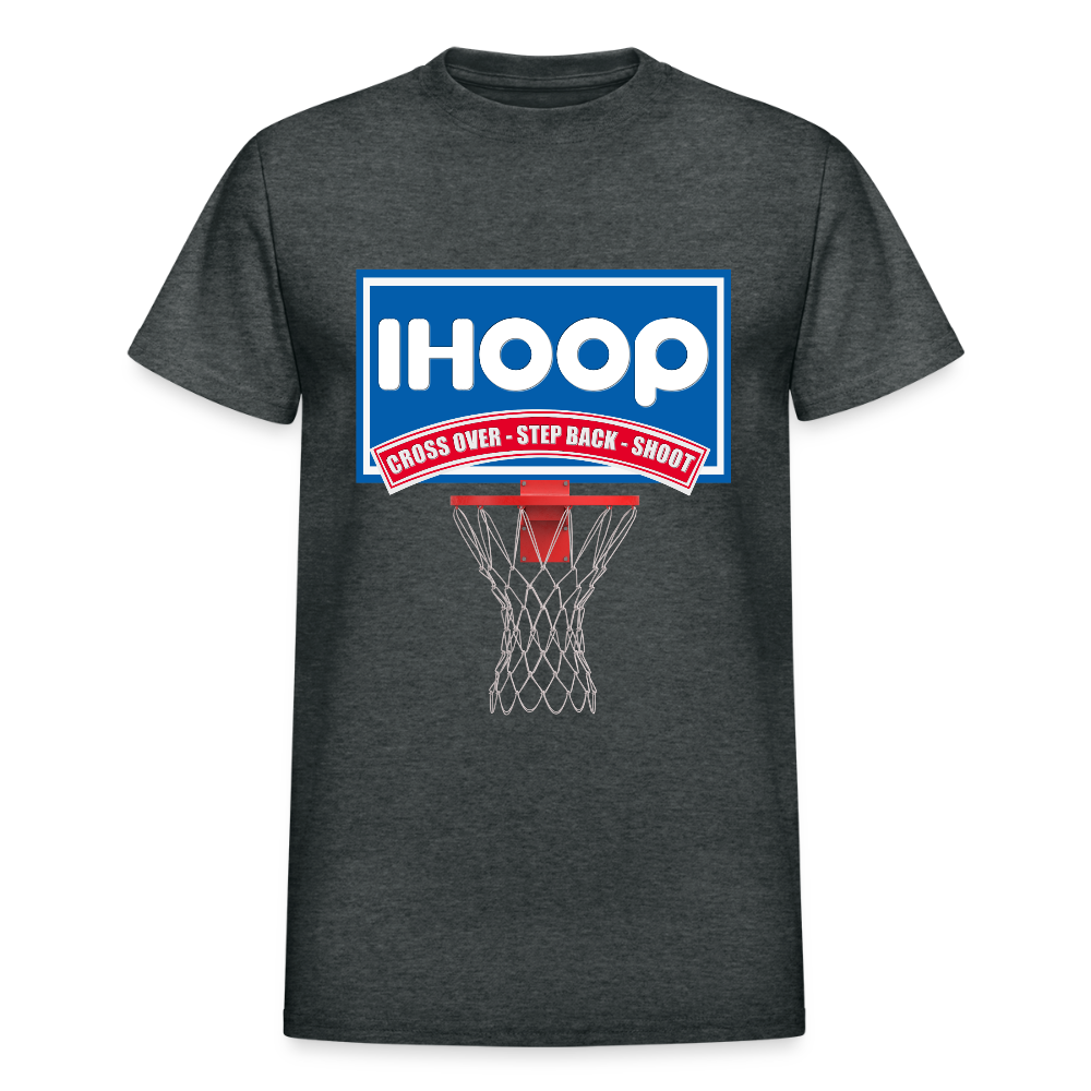 Basketball Shirt, Basketball Shirt SVG, IHOOP, Cross Over, Step Back, Shoot, Basketball Player, Basketball Mom, Basketball Dad, Basketball Clipart, Basketball PNG, IHO - deep heather