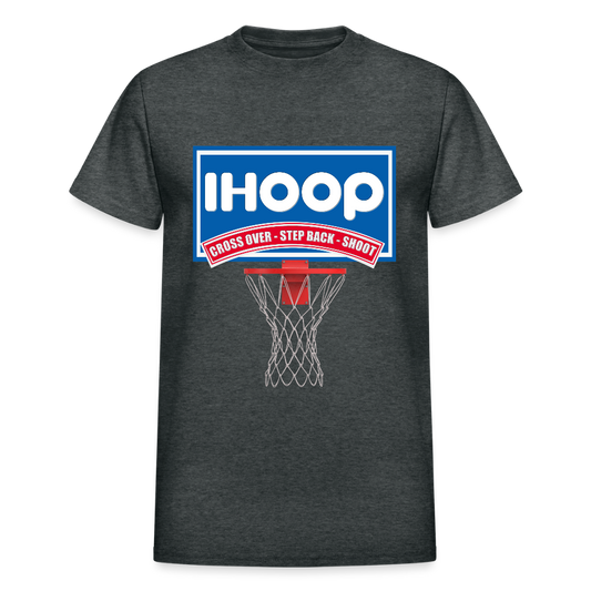 Basketball Shirt, Basketball Shirt SVG, IHOOP, Cross Over, Step Back, Shoot, Basketball Player, Basketball Mom, Basketball Dad, Basketball Clipart, Basketball PNG, IHO - deep heather