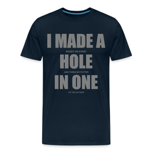 I Made a Hole In One Shirt, Hole In One, Golf Shirt, Gift For Him, Gift For Dad, Gift For Her, Birthday Golf Gift, Gifts For Friends, Gift For Husband, Golf Gift For Men - black