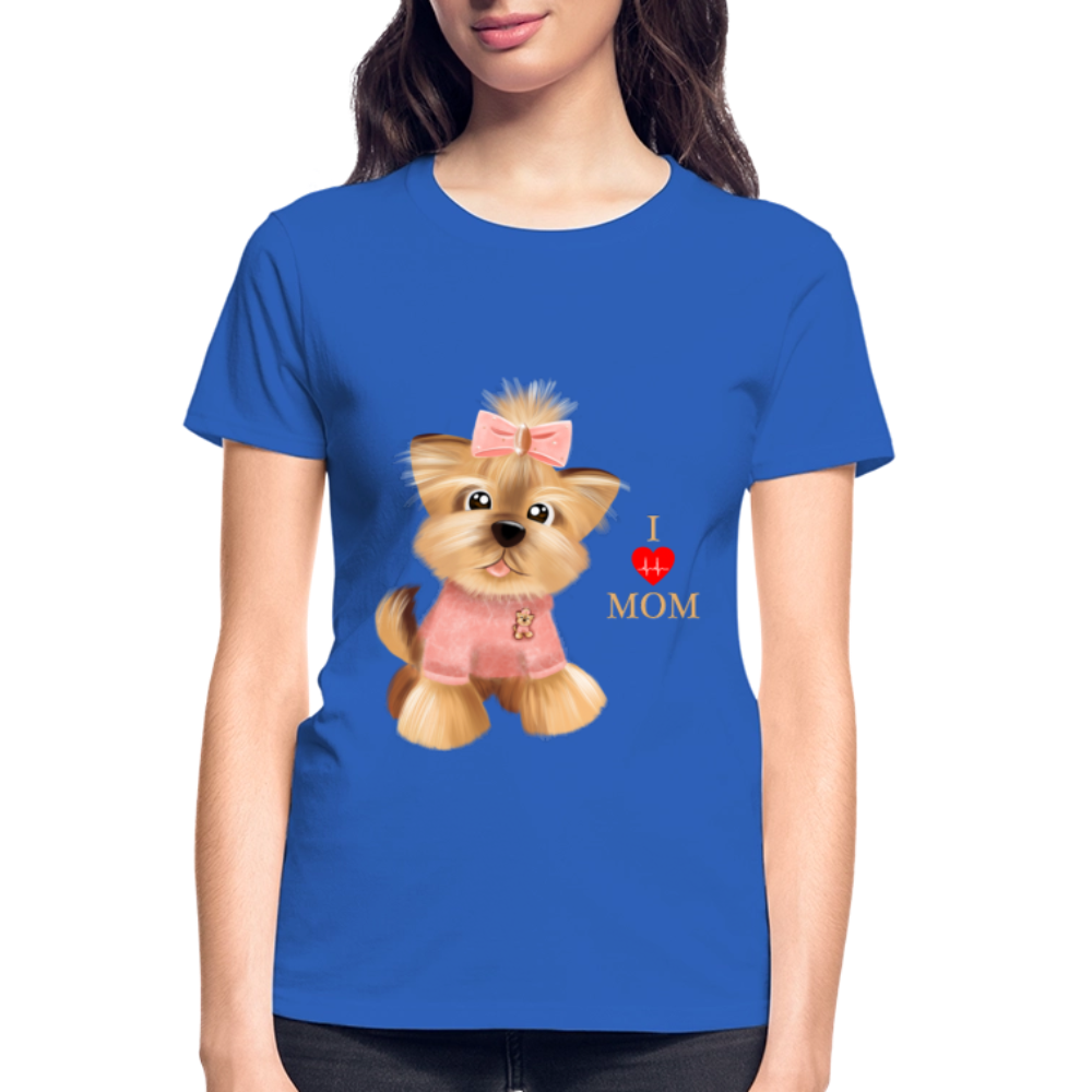 Dog Lover Shirt, Dog Mama Shirt, I Love Mom Dog Shirt, Funny Dog Lover Shirt, Cute Dog Shirt, Dog Dad Shirt, Dog Mom Shirt, Gift For Her - royal blue