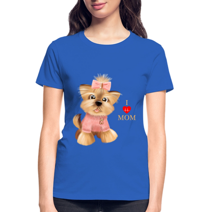 Dog Lover Shirt, Dog Mama Shirt, I Love Mom Dog Shirt, Funny Dog Lover Shirt, Cute Dog Shirt, Dog Dad Shirt, Dog Mom Shirt, Gift For Her - royal blue